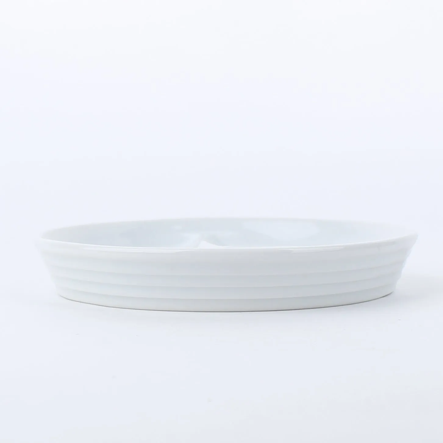 3-Sectional Porcelain Plate L d.14cm