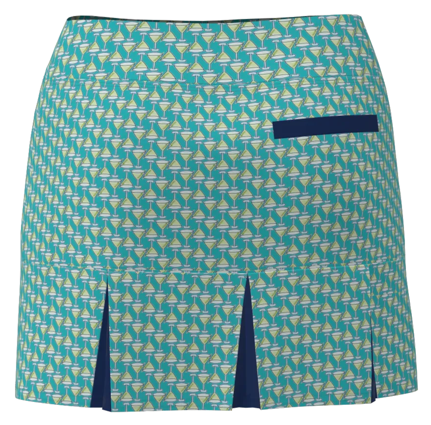 AB SPORT Women's Golf Skirt  BSKG05-MART1CN PRINT:MARTINI