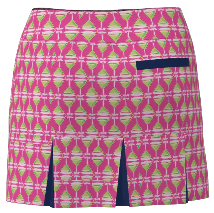 AB SPORT Women's Martini Print Golf Skirt  BSKG05-MART1MPGN