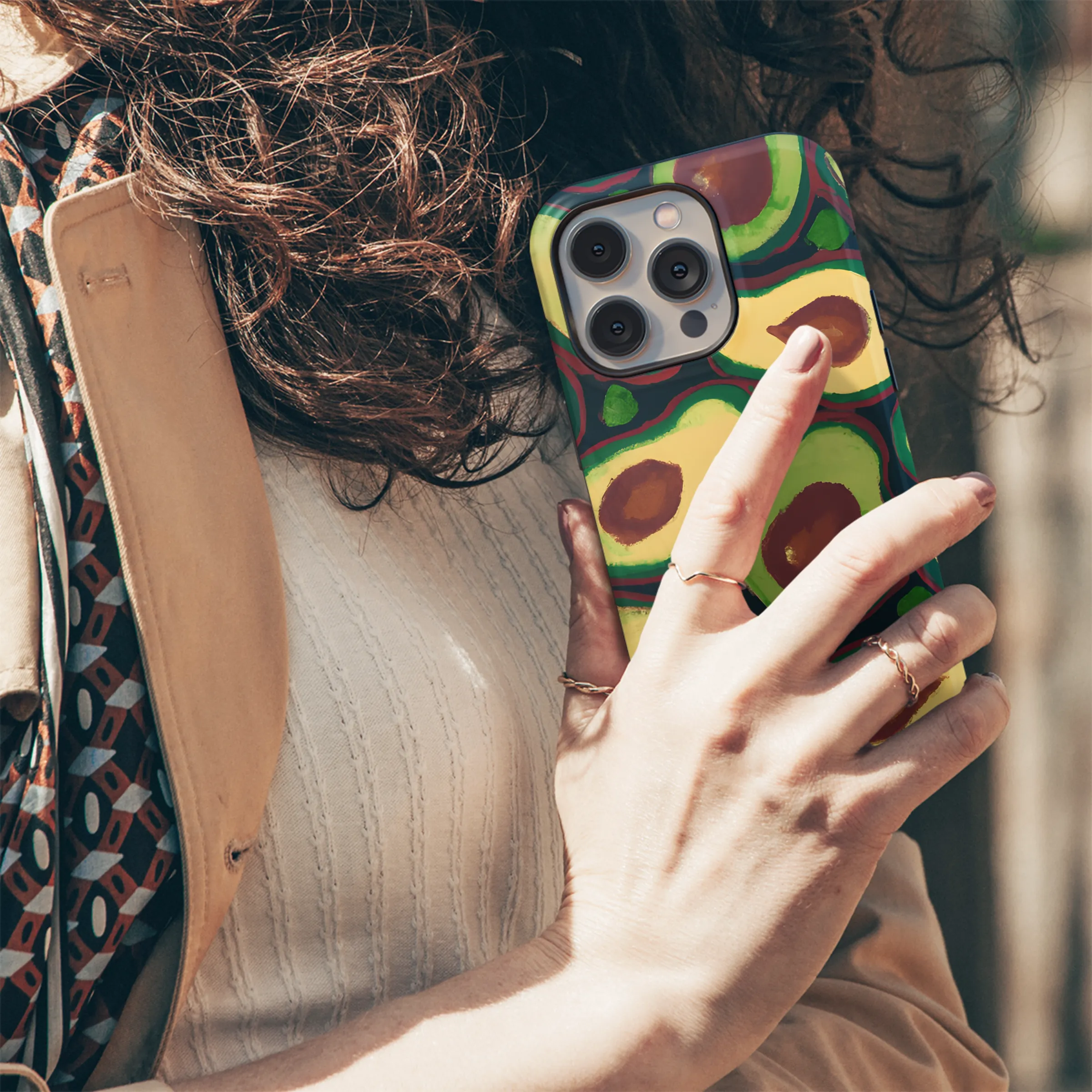 Abstract Avocado Phone Case iPhone Samsung Cover Pixel 3535