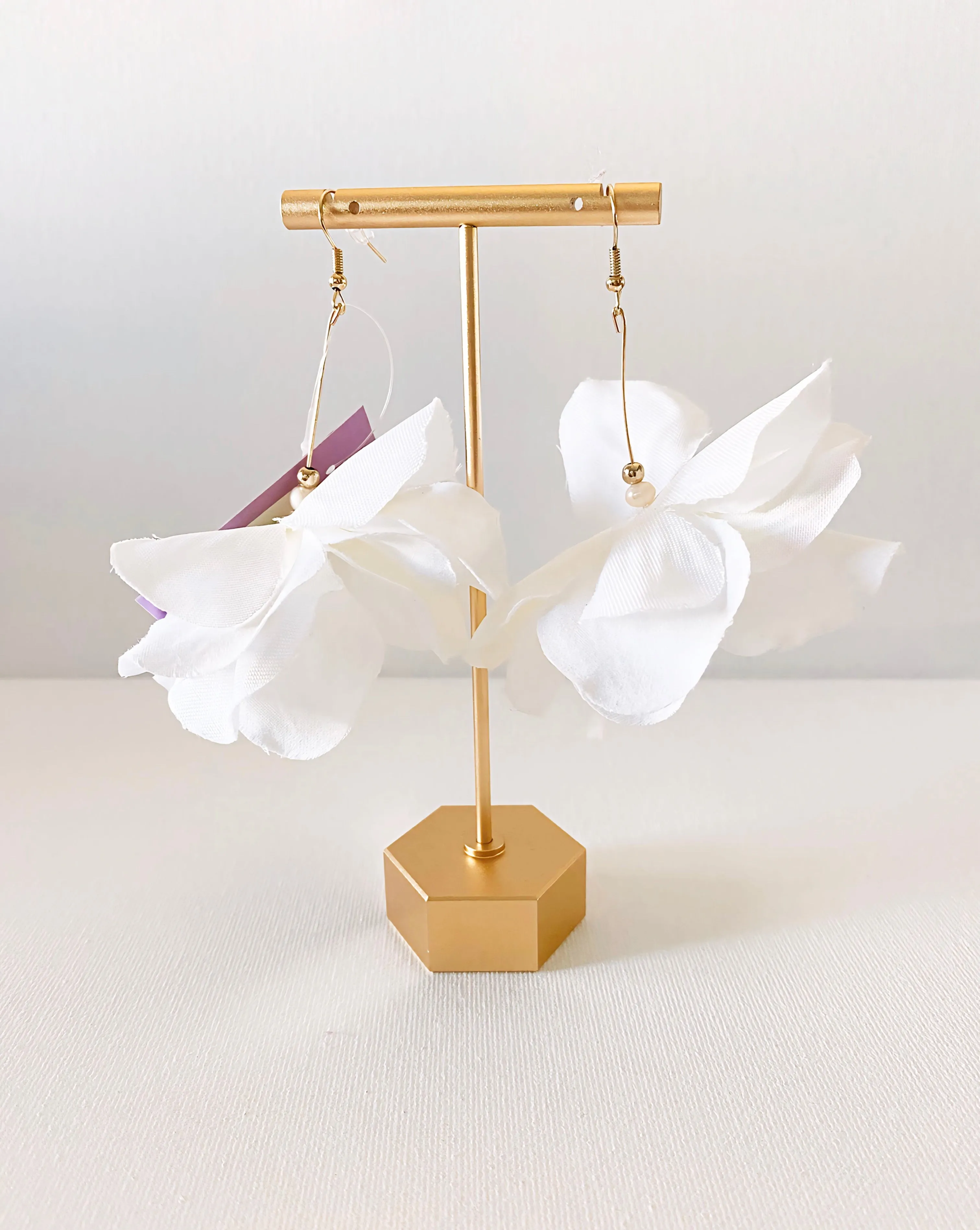 Angelic White Floral Earrings