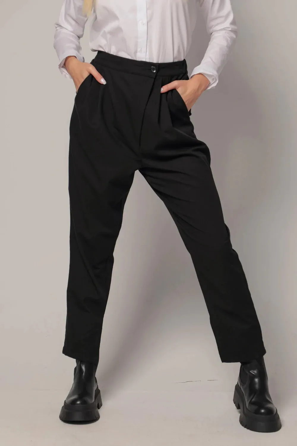 AURA - Smart drop crotch trousers