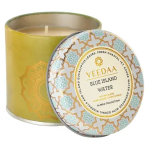 Blue Island Water Mason Tin Scented Candle