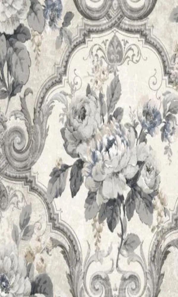 Brockhall Concrete Floral Wallpaper NH20000