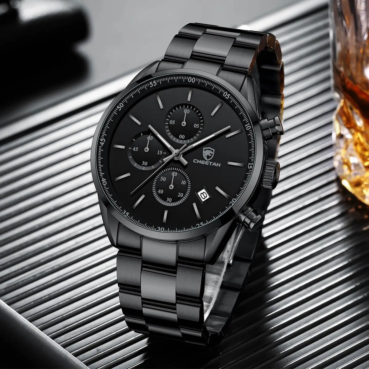 CHEETAH CH1607 BIZET S1 - Men's Black Stainless Steel Dress Watch