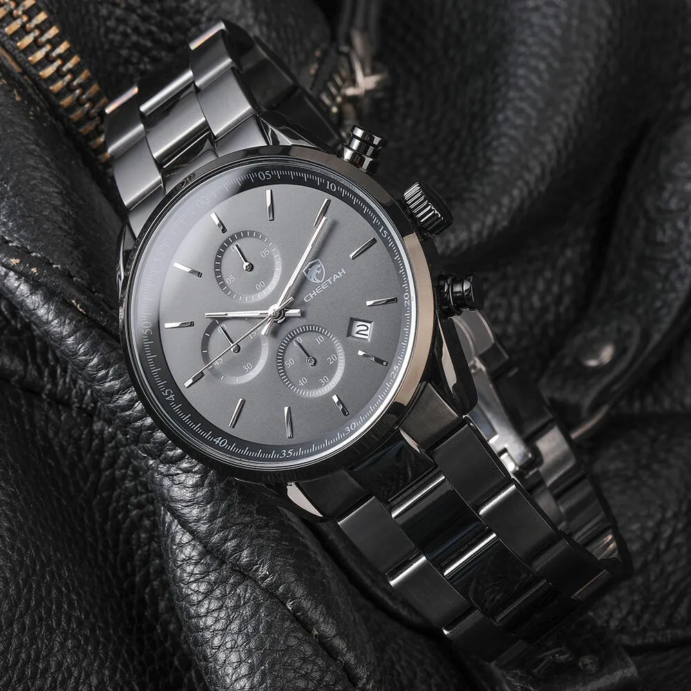 CHEETAH CH1607 BIZET S1 - Men's Black Stainless Steel Dress Watch