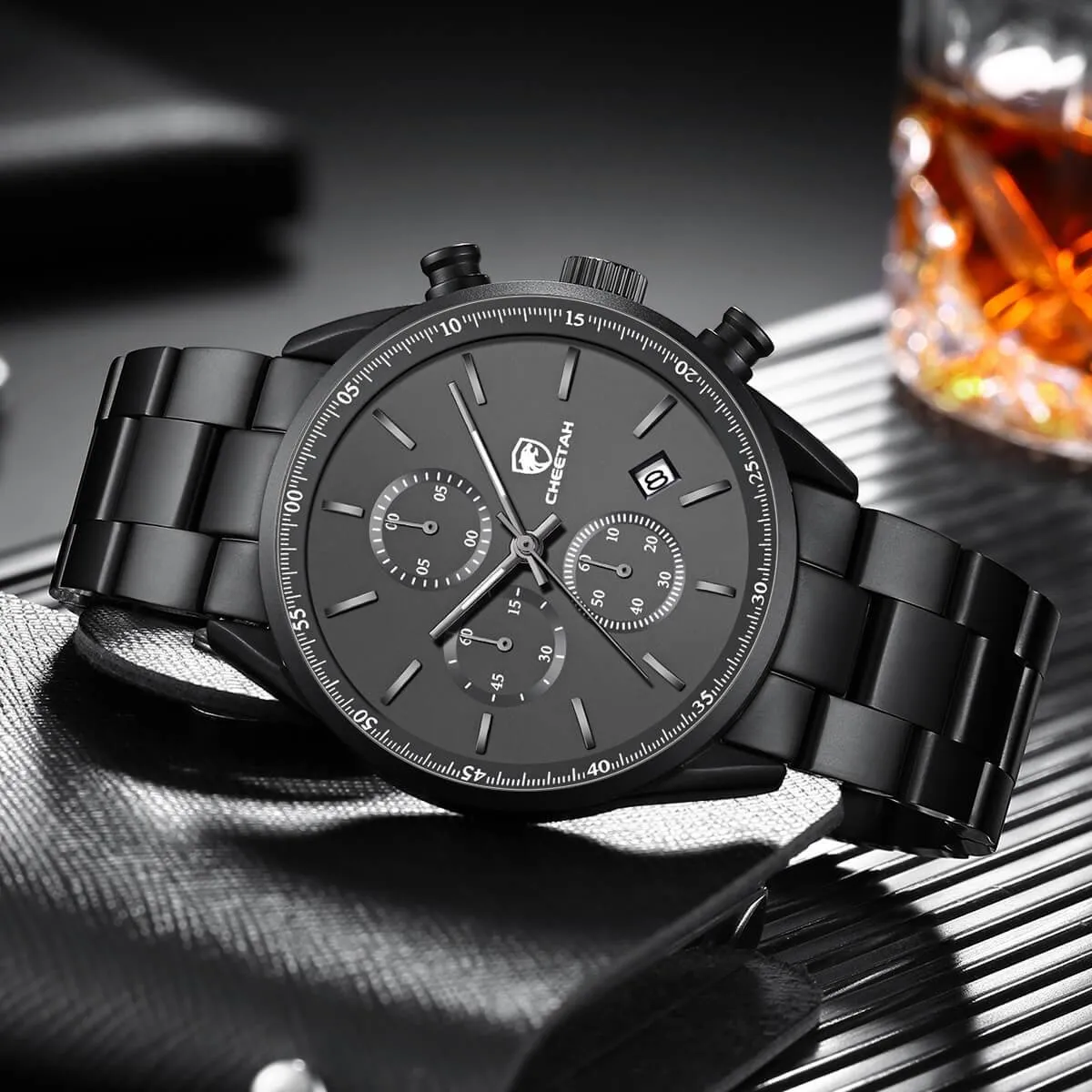 CHEETAH CH1607 BIZET S1 - Men's Black Stainless Steel Dress Watch