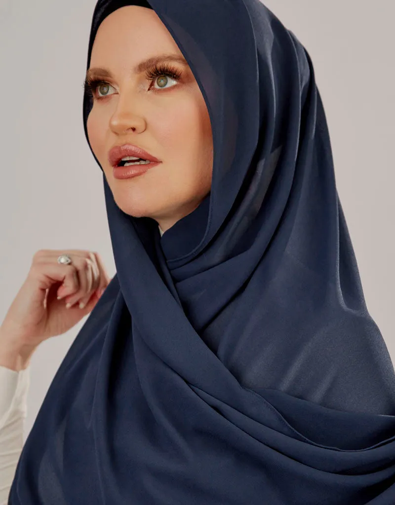 Chiffon Shawl - Shades of Blue