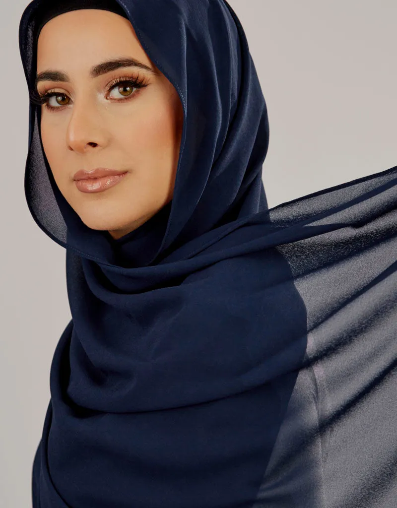 Chiffon Shawl - Shades of Blue