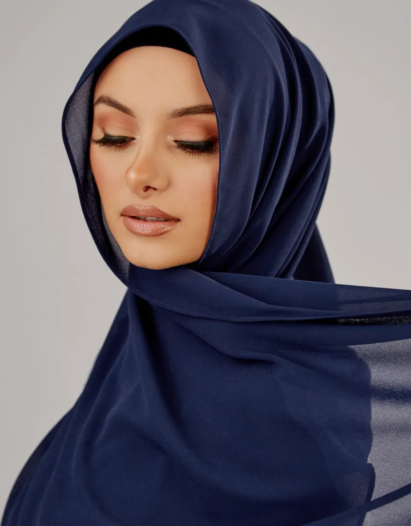 Chiffon Shawl - Shades of Blue
