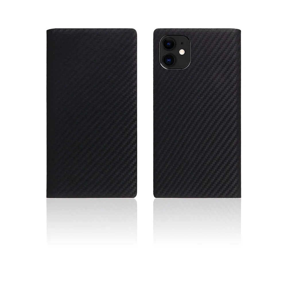 D  Italian Carbon Leather Case for iPhone 11 (Black)
