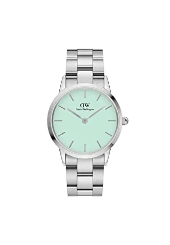 Daniel Wellington Iconic Link Mint 36mm Green Dial Silver Unisex Watch