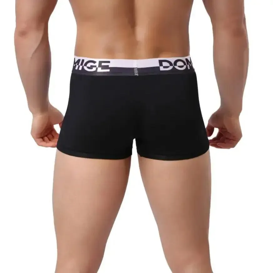 DomiGe Men's Cotton Boxer Briefs Turtle Shell Male Underwear
