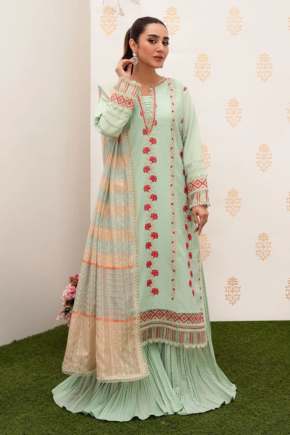 Dyed - 3 Pc Lawn Suit