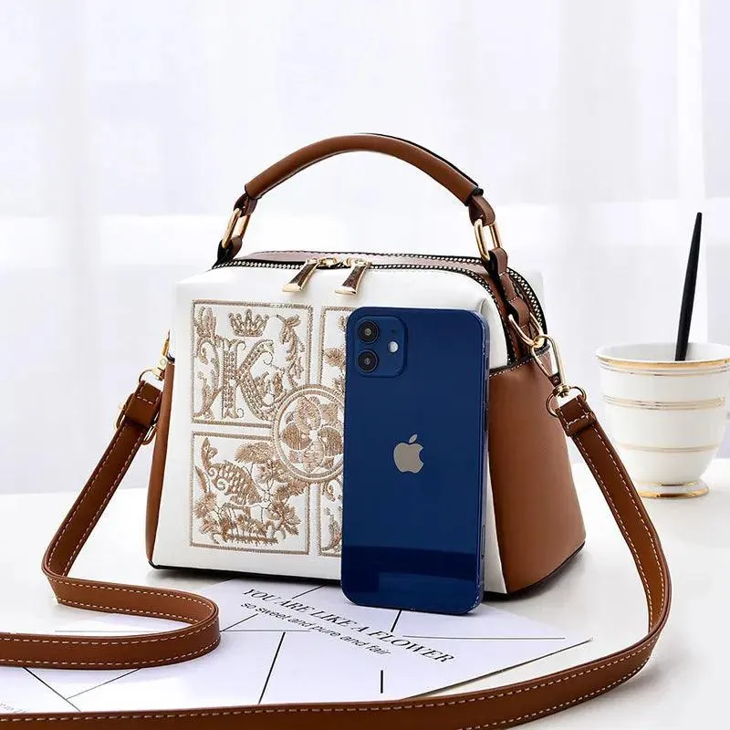Embroidered Cross body Shoulder Bag