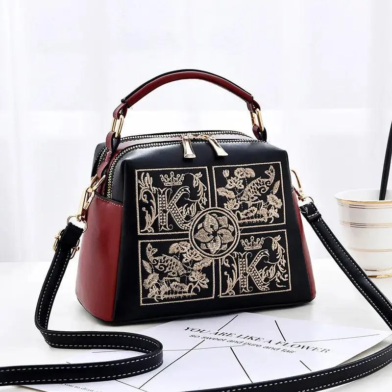 Embroidered Cross body Shoulder Bag