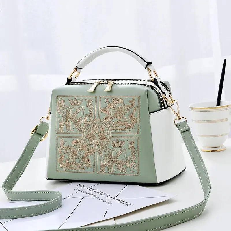 Embroidered Cross body Shoulder Bag