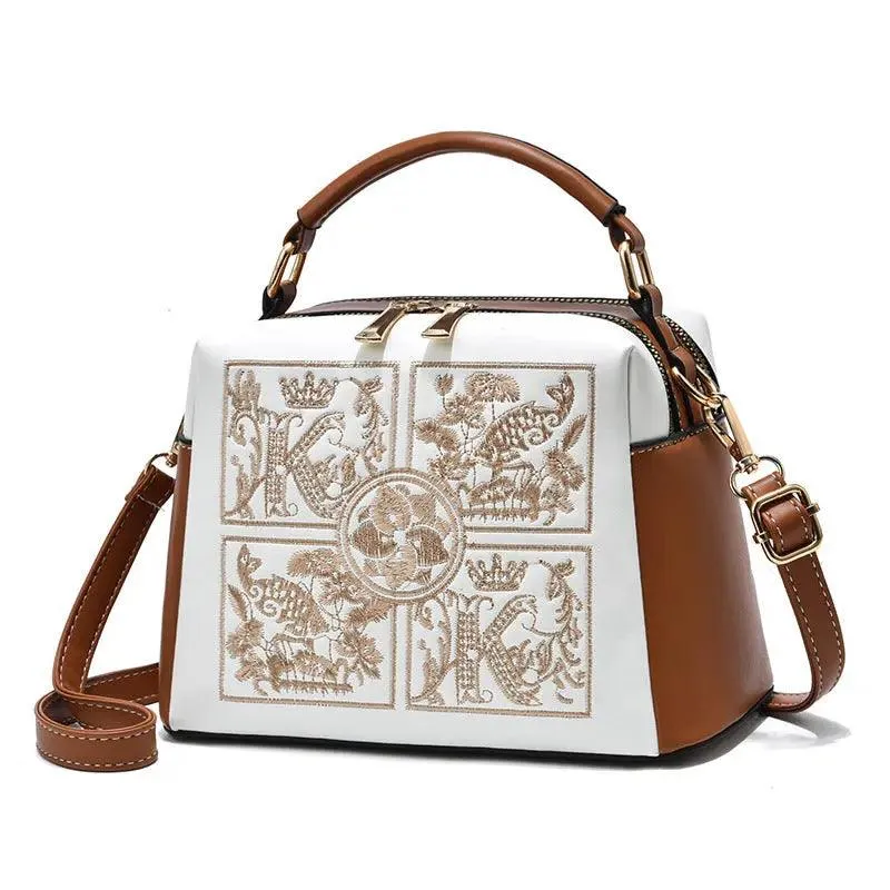 Embroidered Cross body Shoulder Bag