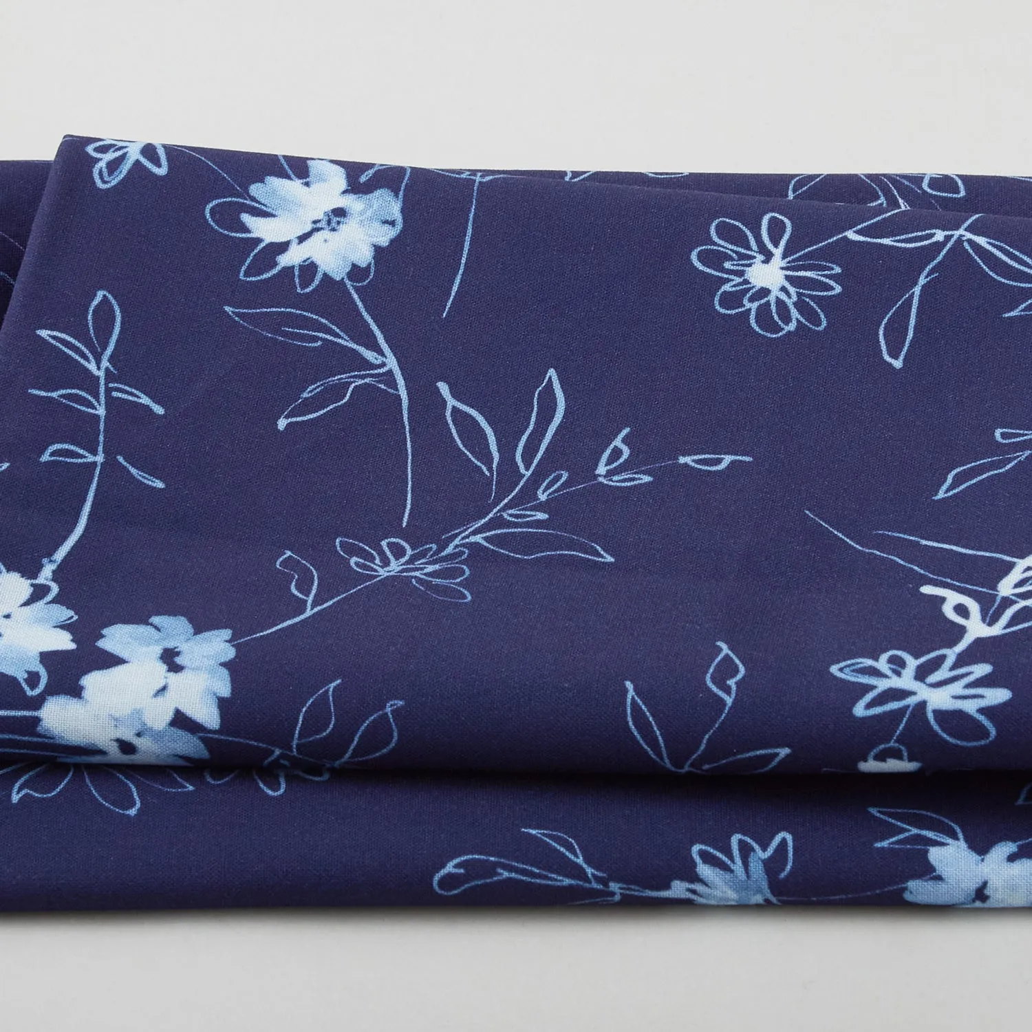 Flora Bella - Shadow Flowers Indigo 2 Yard Cut