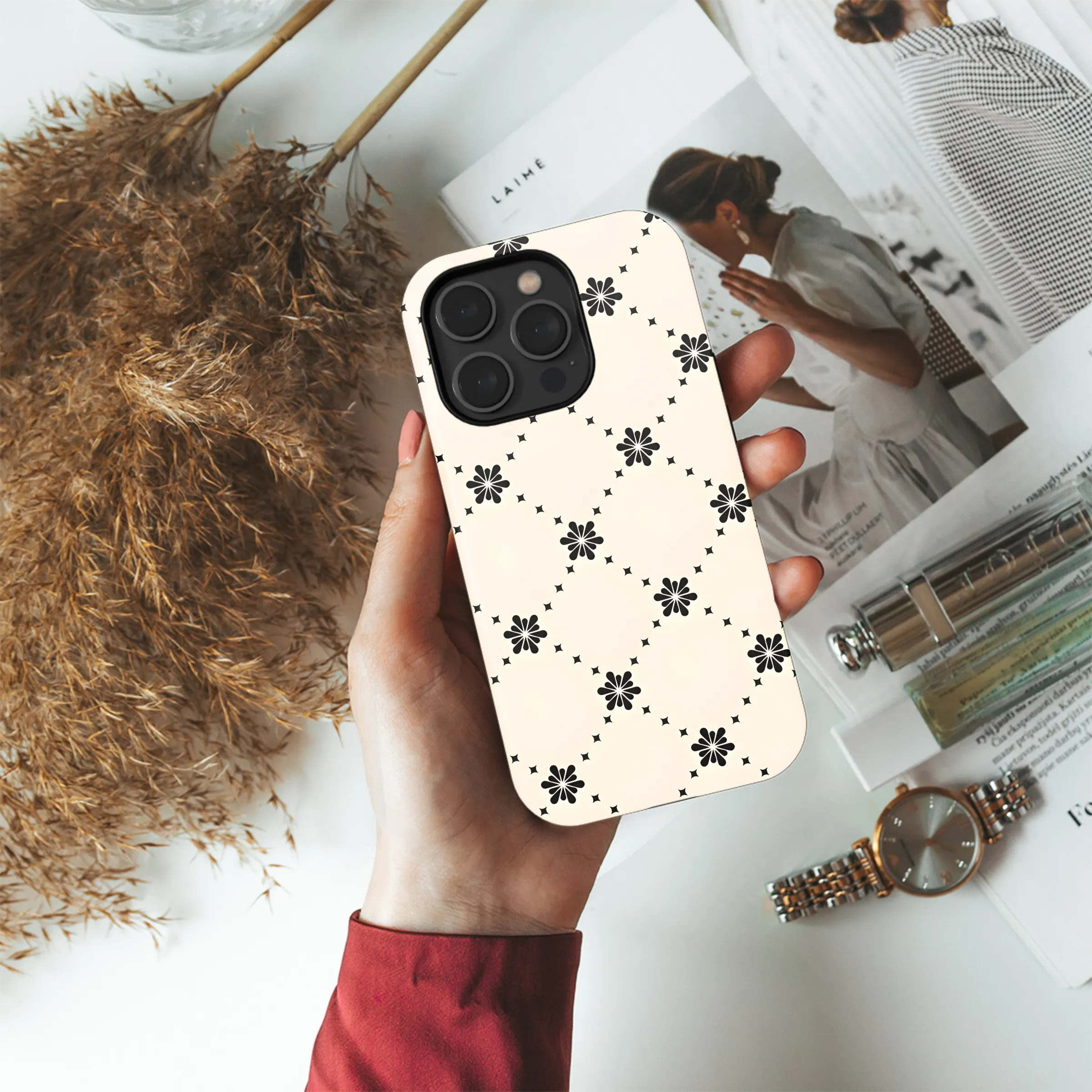 Floral Pattern Seamless Phone Case iPhone Samsung Cover Pixel 2358