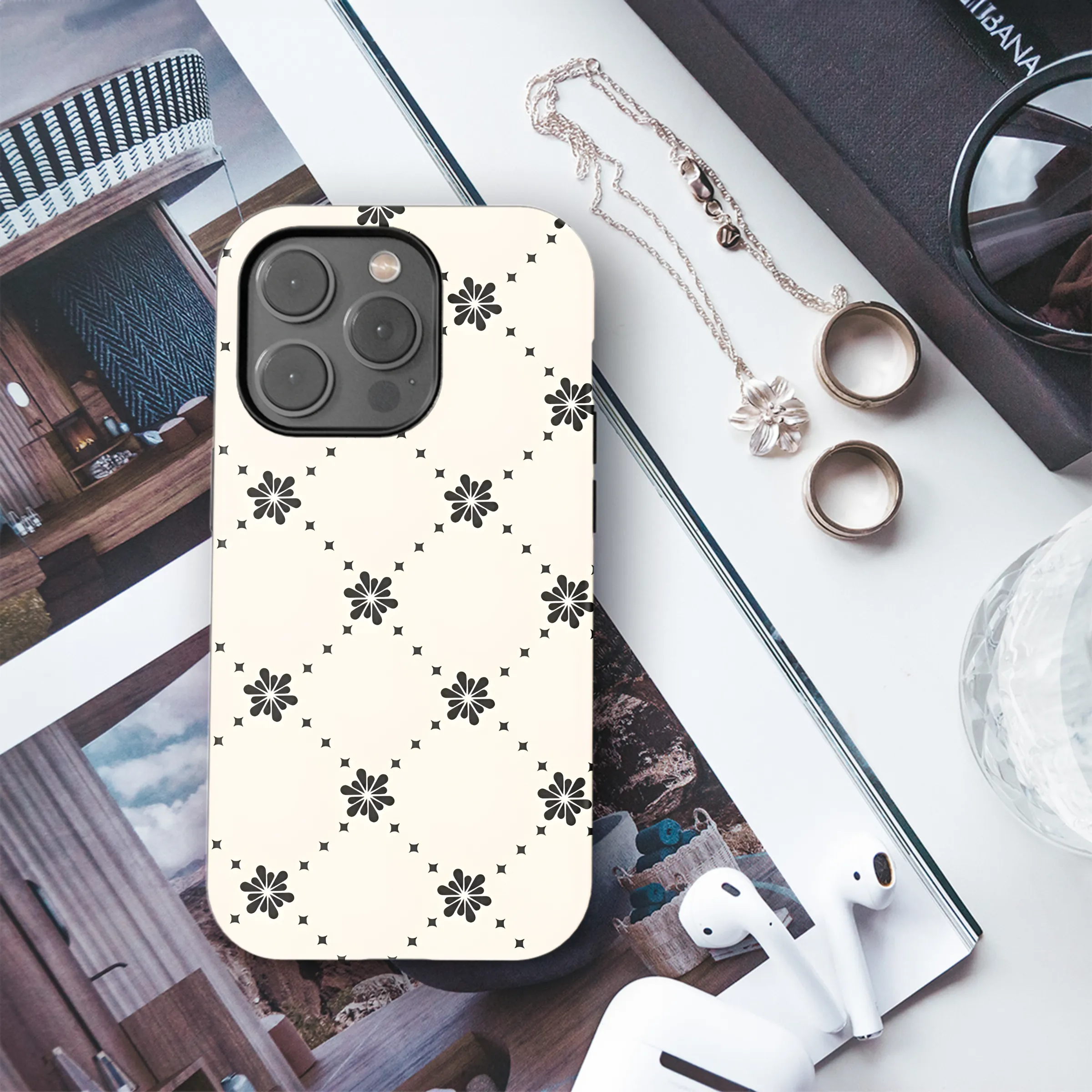 Floral Pattern Seamless Phone Case iPhone Samsung Cover Pixel 2358