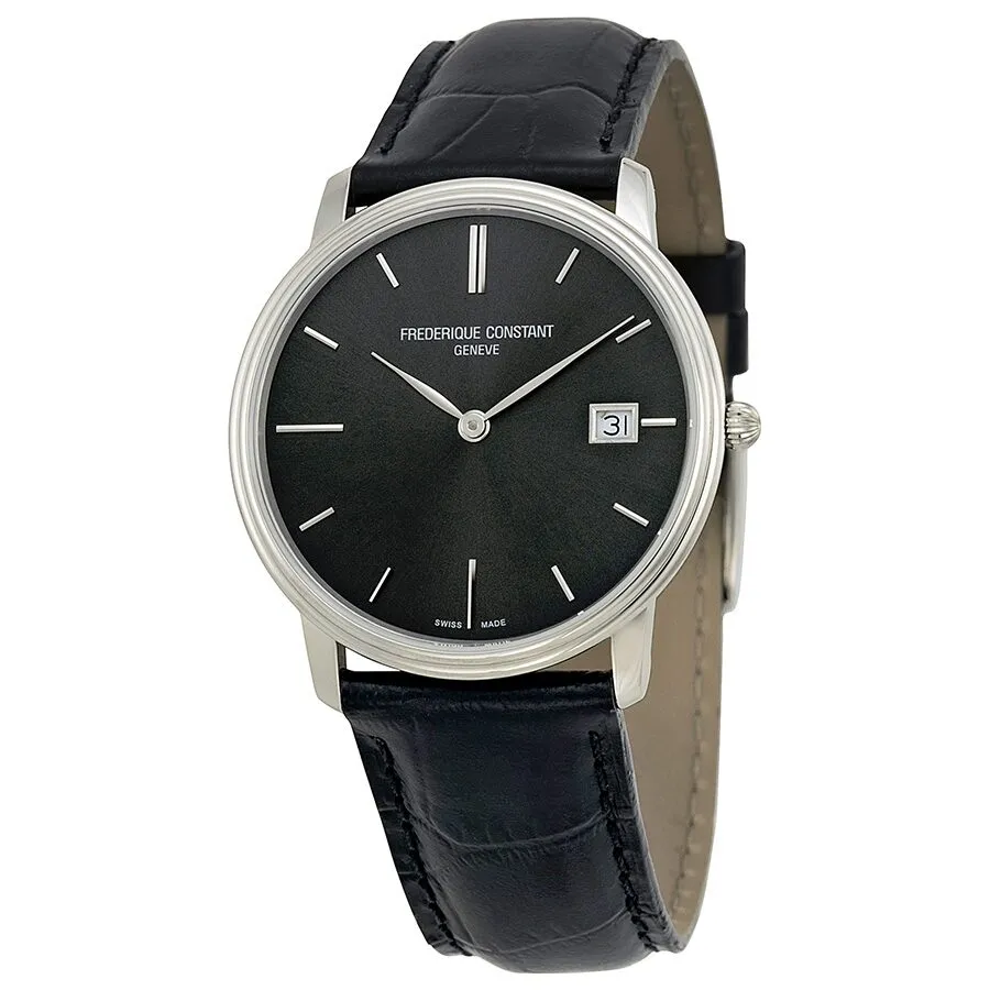 Frederique Constant Slim Line Black Sunray Men's Watch FC-220NG4S6