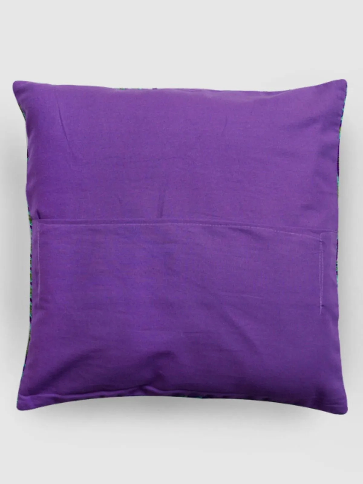 Fronds Chainstitch Embroidered Cushion Cover