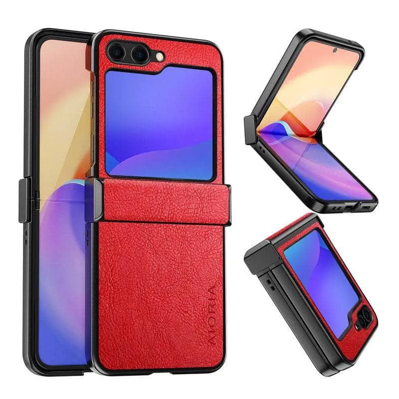 Galaxy Z Flip 5 Vintage Vegan Leather Case