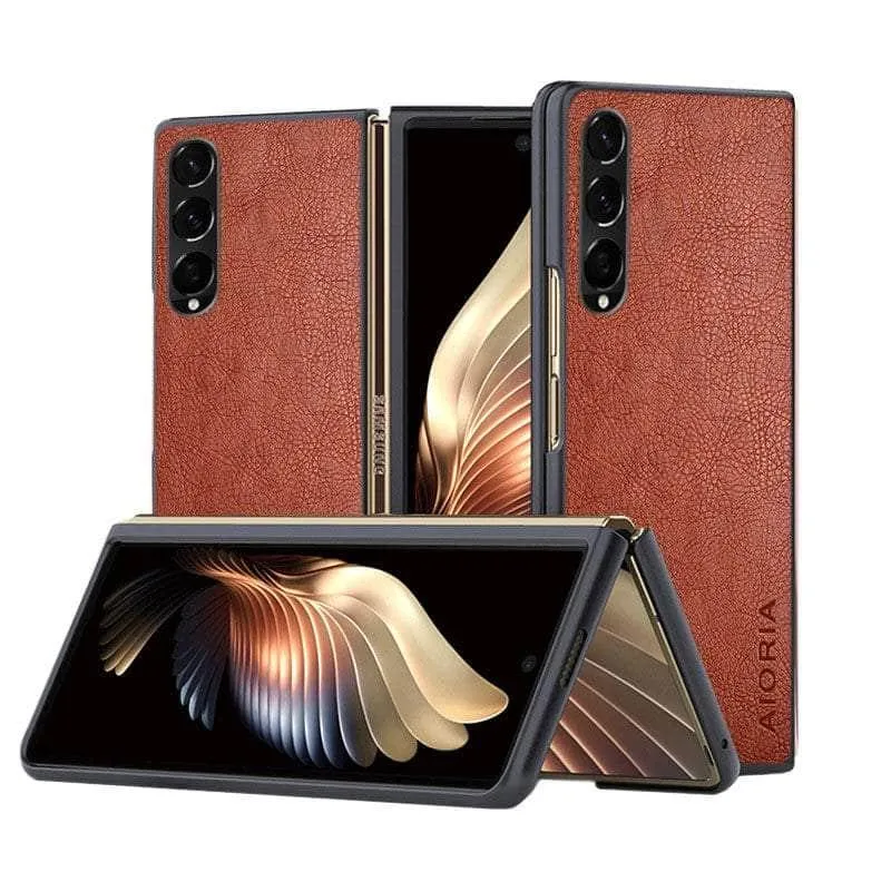 Galaxy Z Fold 4 Vintage Vegan Leather Case