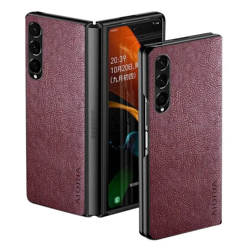 Galaxy Z Fold 4 Vintage Vegan Leather Case
