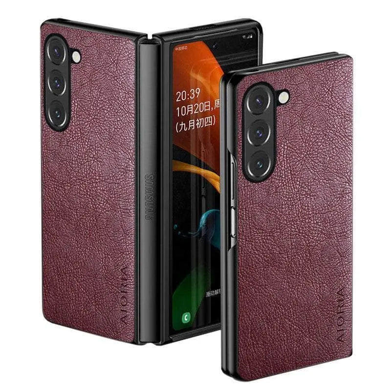 Galaxy Z Fold 4 Vintage Vegan Leather Case