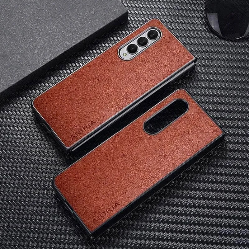 Galaxy Z Fold 4 Vintage Vegan Leather Case