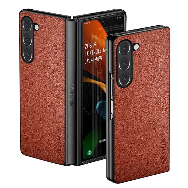 Galaxy Z Fold 4 Vintage Vegan Leather Case