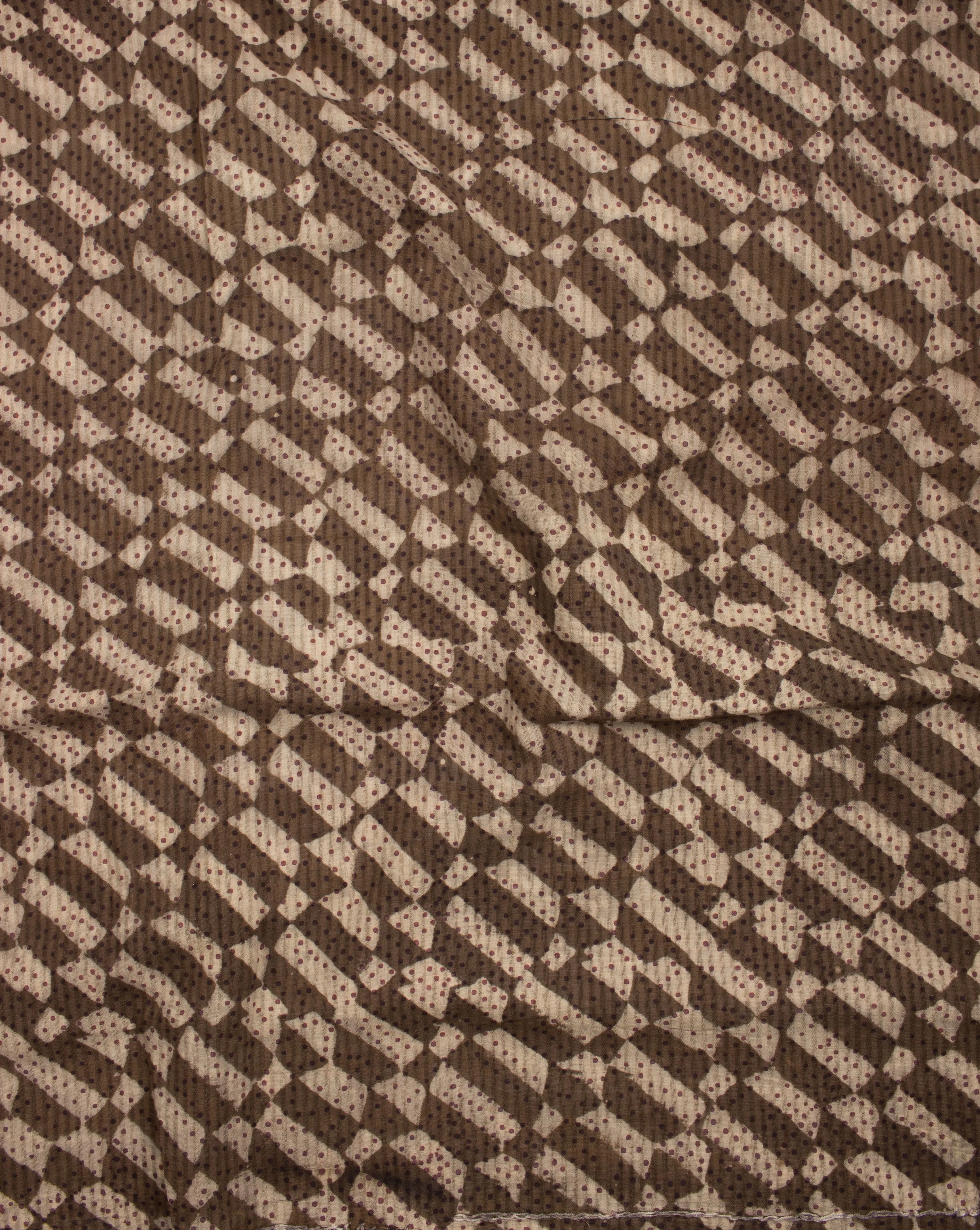 Geometric Hand Block Dobby Cotton Fabric