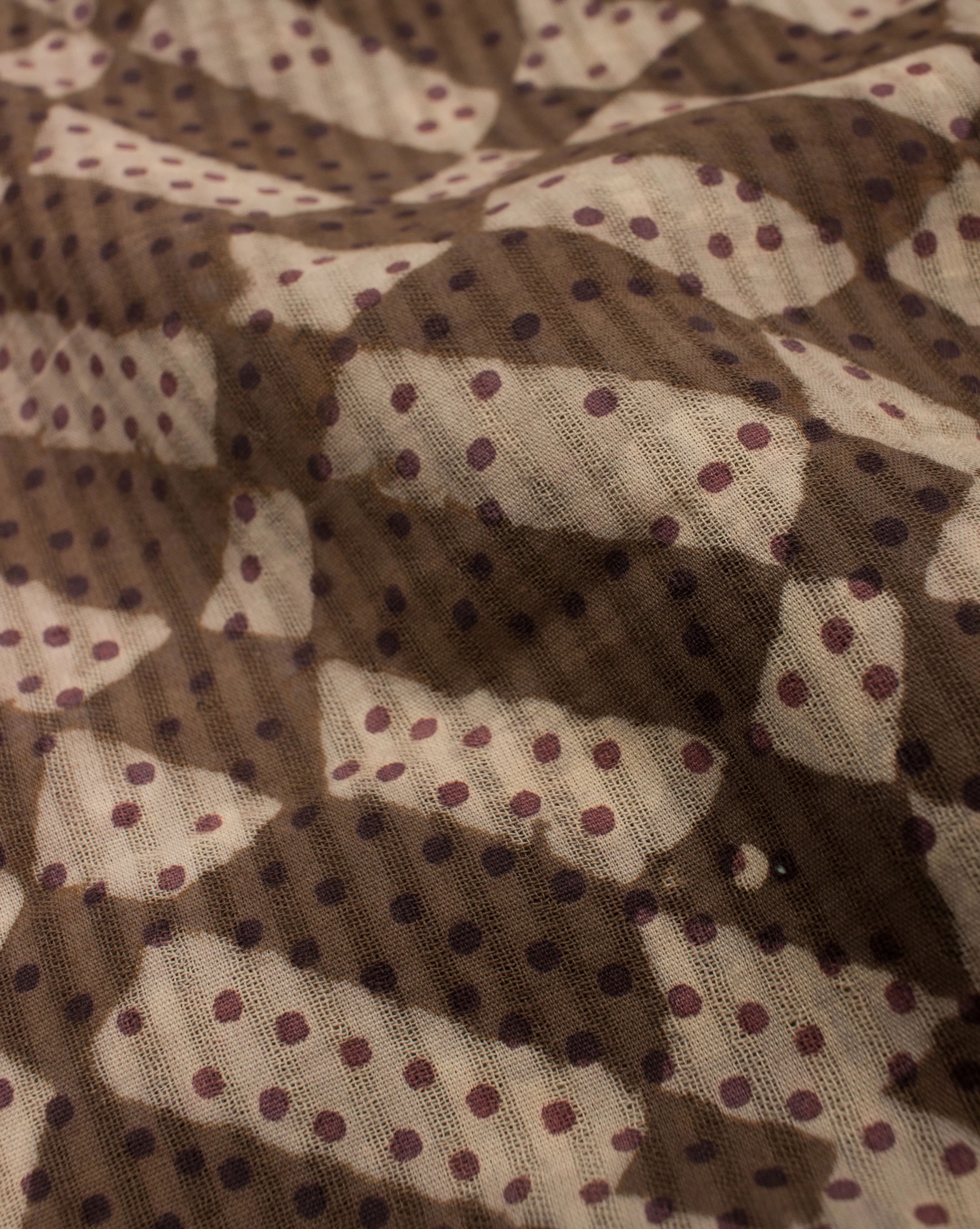 Geometric Hand Block Dobby Cotton Fabric