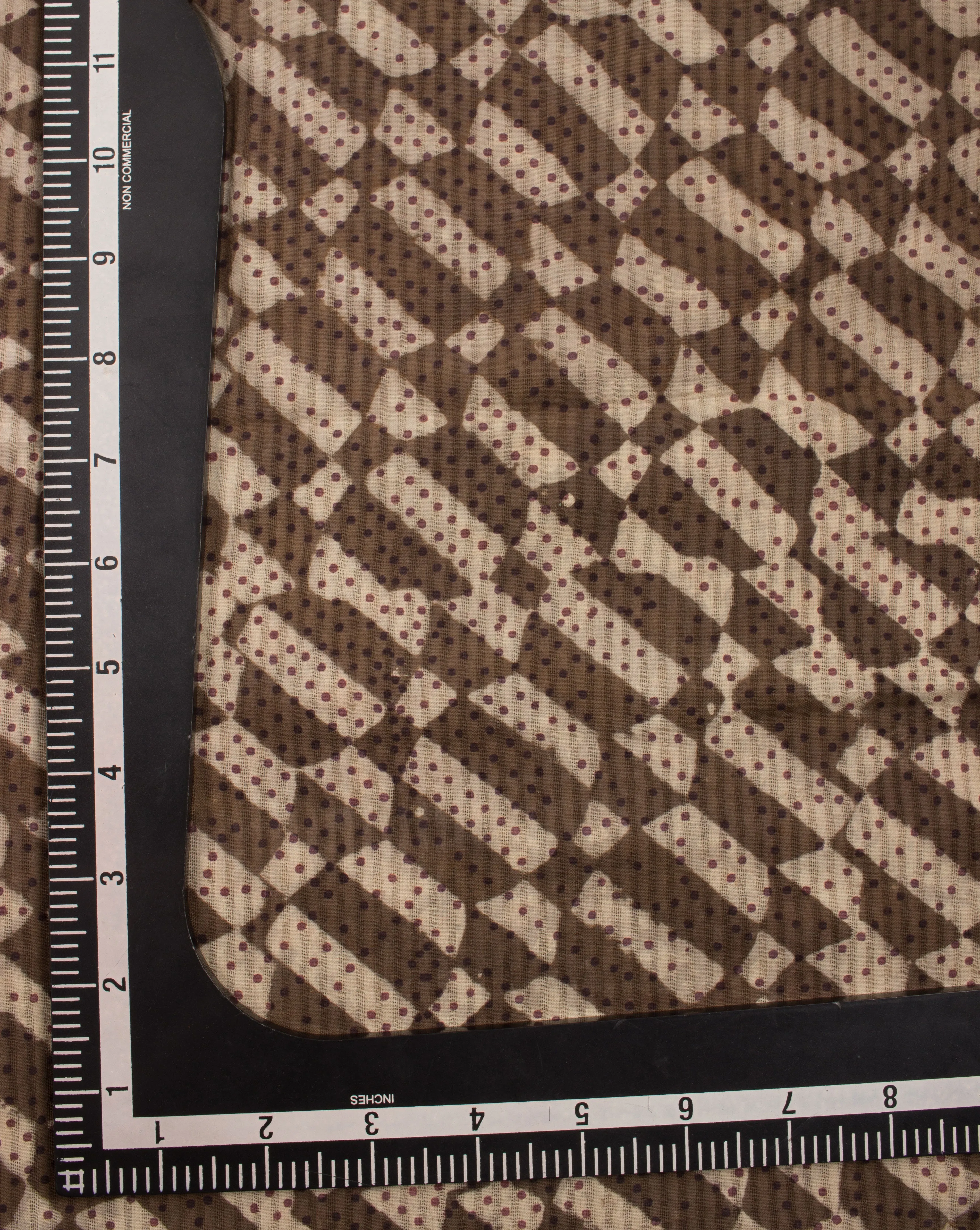 Geometric Hand Block Dobby Cotton Fabric