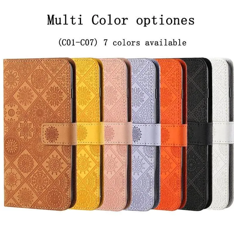 Leather Flip Wallet Galaxy A14 Floral Case