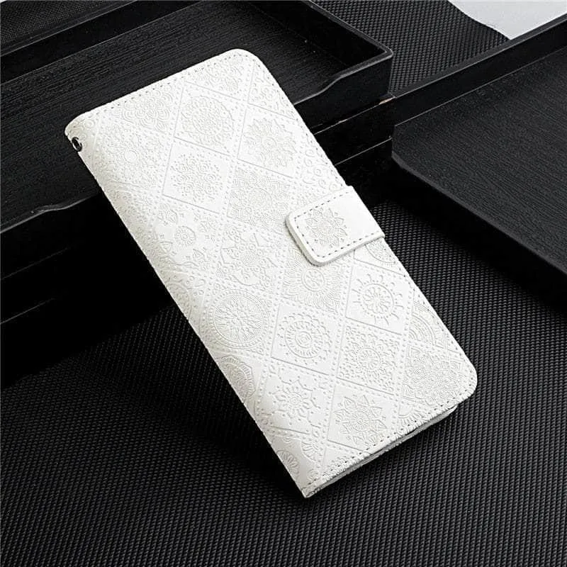 Leather Flip Wallet Galaxy A14 Floral Case