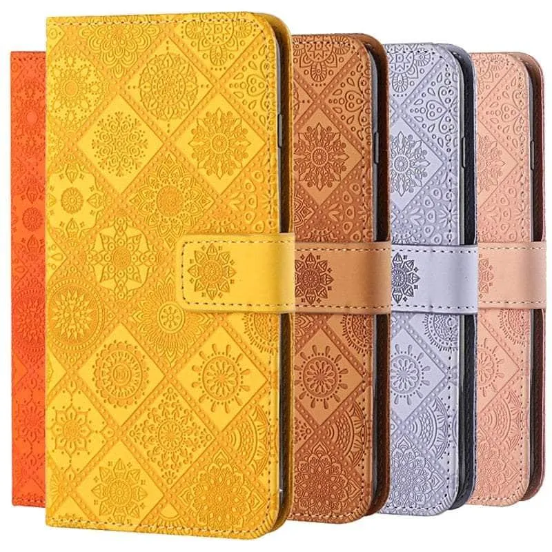 Leather Flip Wallet Galaxy A14 Floral Case