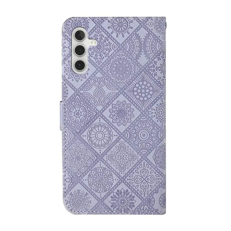 Leather Flip Wallet Galaxy A14 Floral Case