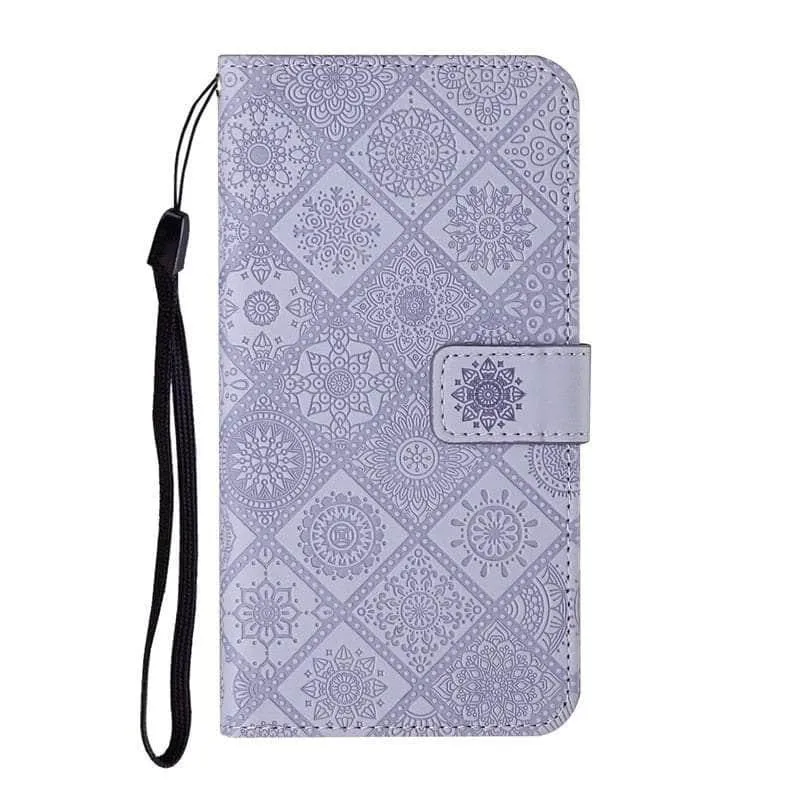 Leather Flip Wallet Galaxy A14 Floral Case