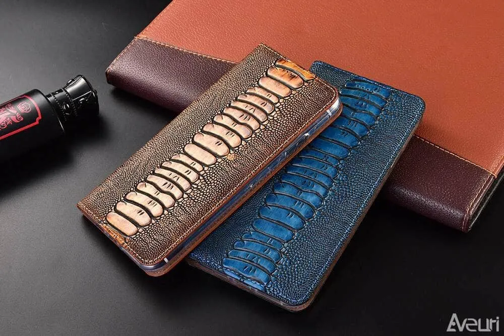 Luxury Galaxy A34 Genuine Leather Flip Case