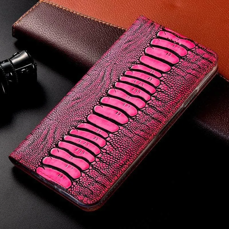 Luxury Galaxy A34 Genuine Leather Flip Case