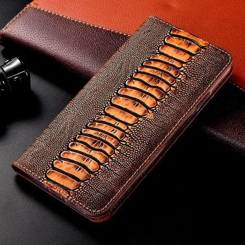Luxury Galaxy A34 Genuine Leather Flip Case