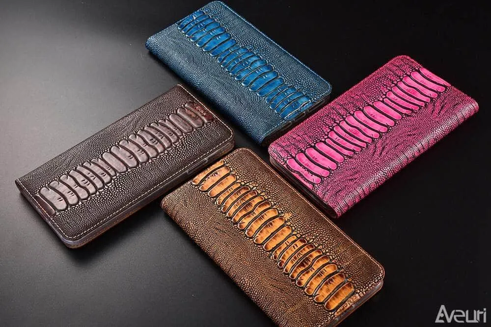 Luxury Galaxy A34 Genuine Leather Flip Case