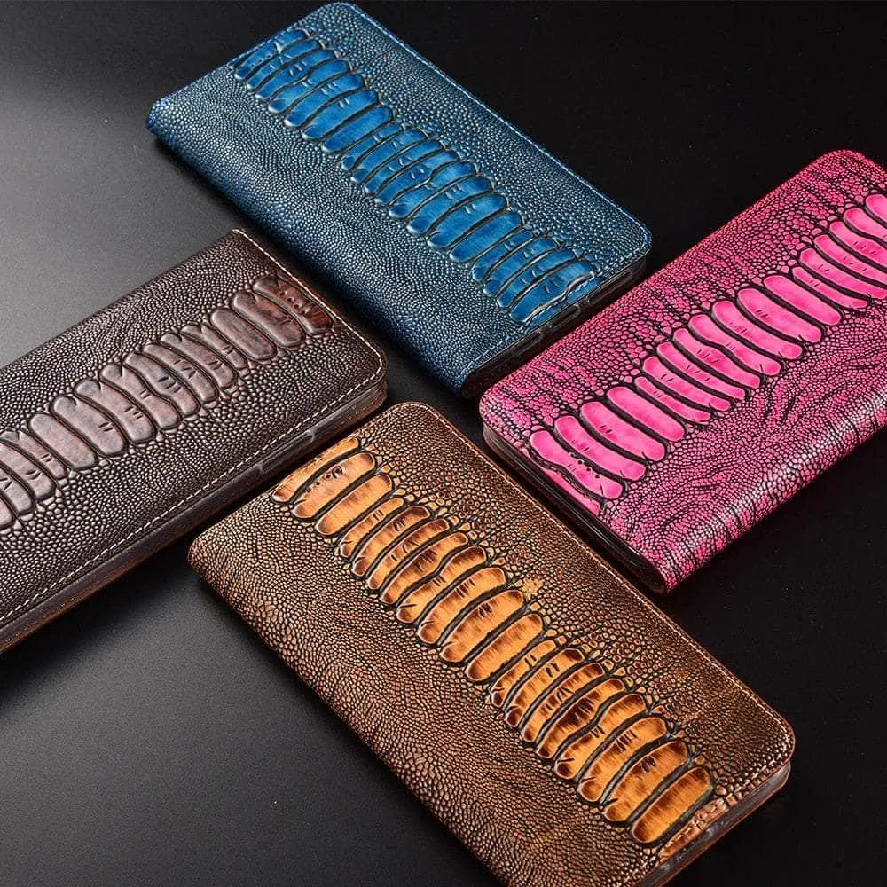 Luxury Galaxy A34 Genuine Leather Flip Case