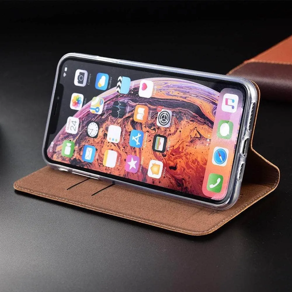Luxury Galaxy A34 Genuine Leather Flip Case