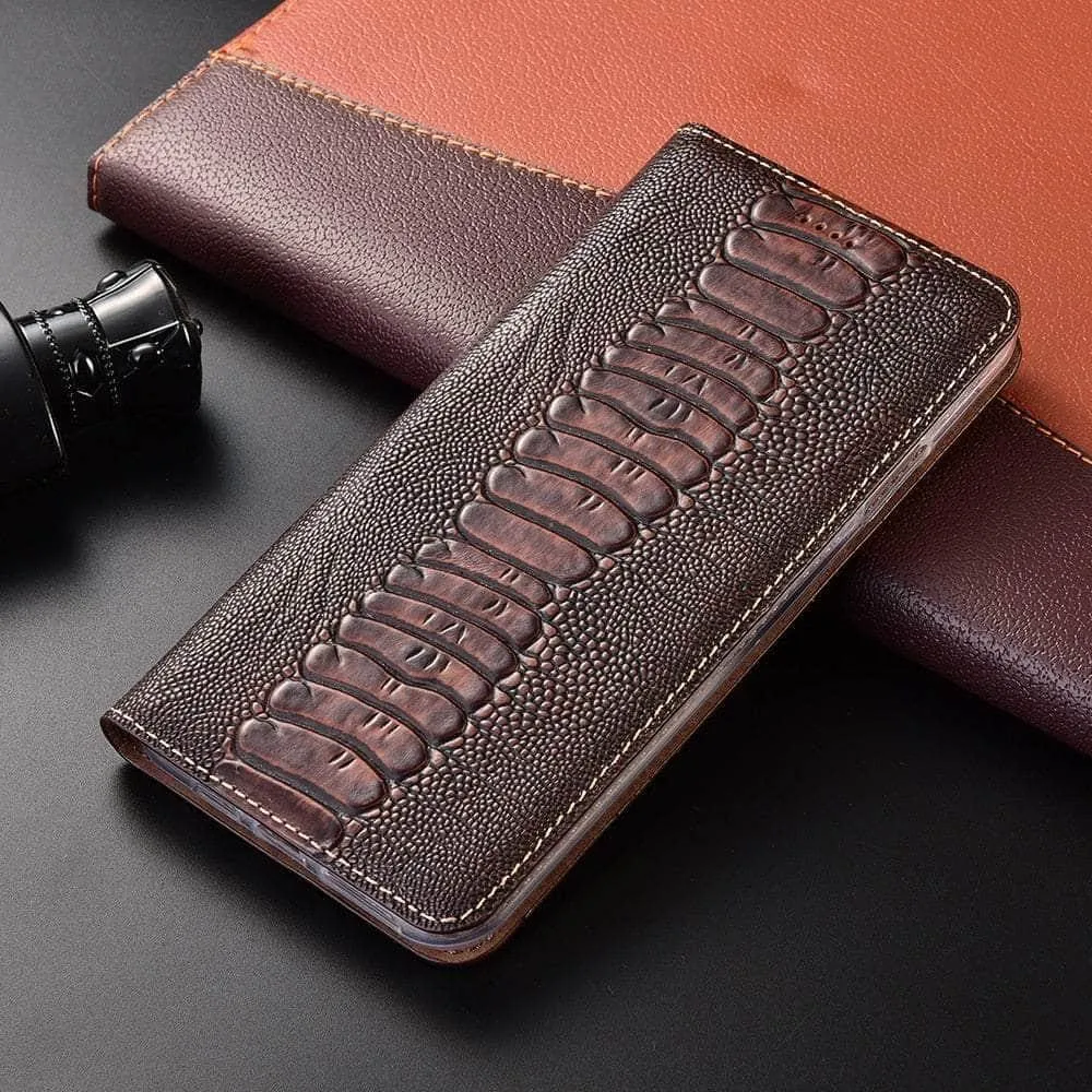 Luxury Galaxy A34 Genuine Leather Flip Case