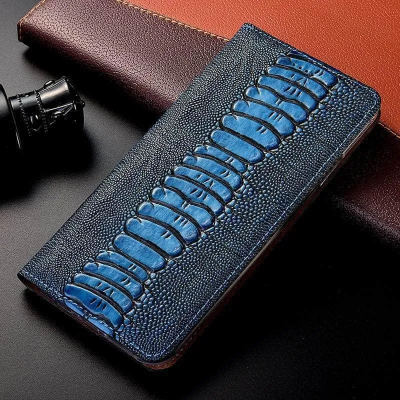 Luxury Galaxy A34 Genuine Leather Flip Case