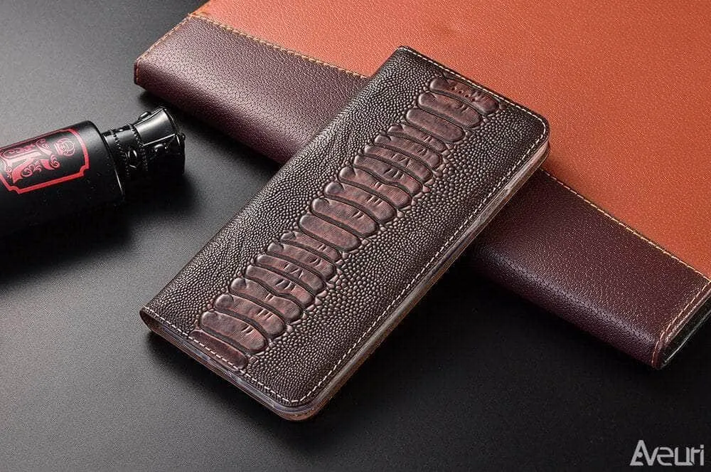 Luxury Galaxy A34 Genuine Leather Flip Case